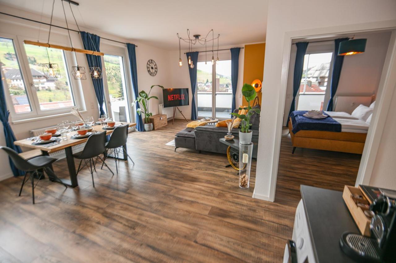 Penthouse I 106 Qm I 2 Balkone I Boxspring I Nespresso I Parkplatz Daire Oberharmersbach Dış mekan fotoğraf